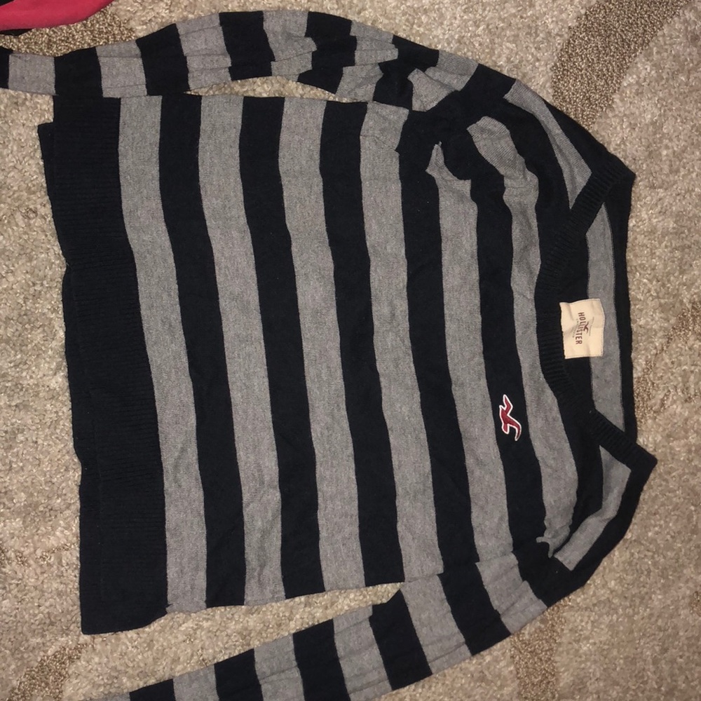 Holister light stripped sweater